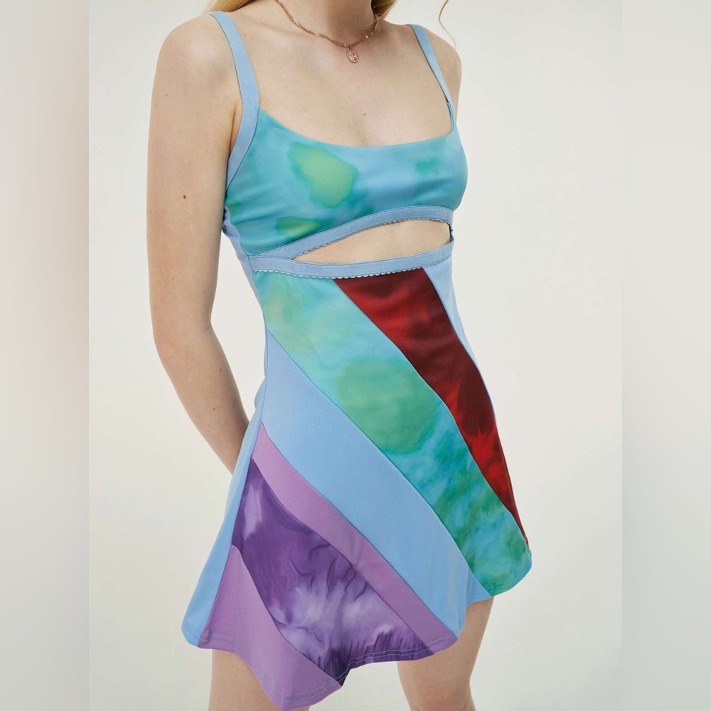 13 going on 30 Multicolor Cut-out Dress